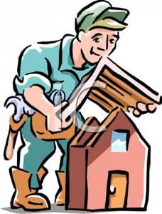 A_Colorful_Cartoon_Carpenter_Building_a_Doll_House_Royalty_Free_Clipart_Picture_101120-137284-126053